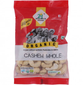 24 Mantra Organic Cashew Whole   Pack  100 grams
